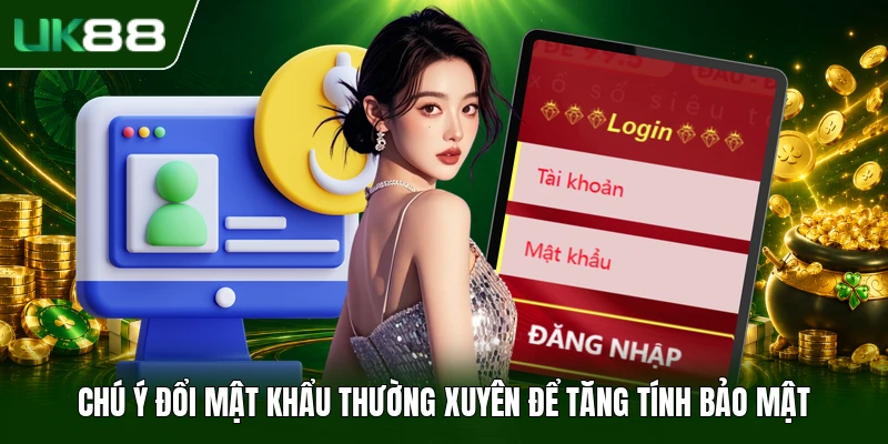 Đăng Nhập UK88 3 Chú ý đổi mật khẩu thường xuyên để tăng tính bảo mật