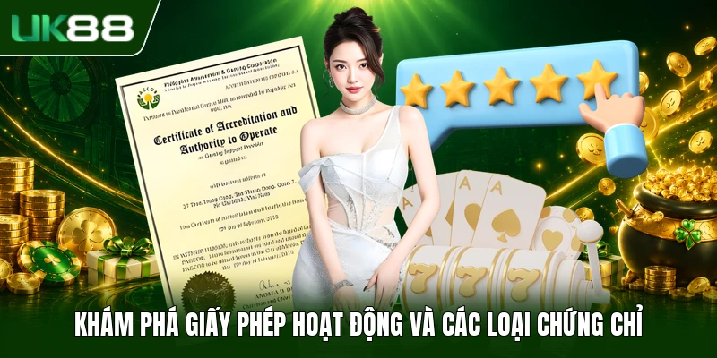 Giấy Phép Hoạt Động UK88 2 Khám phá giấy phép hoạt động và các loại chứng chỉ